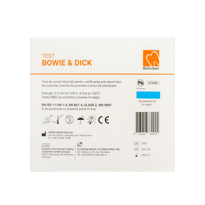 Test Autoclav BOWIE-DICK Schulzer