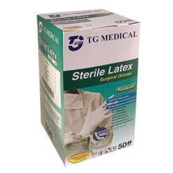 MANUSI LATEX PUDRATE STERILE 8