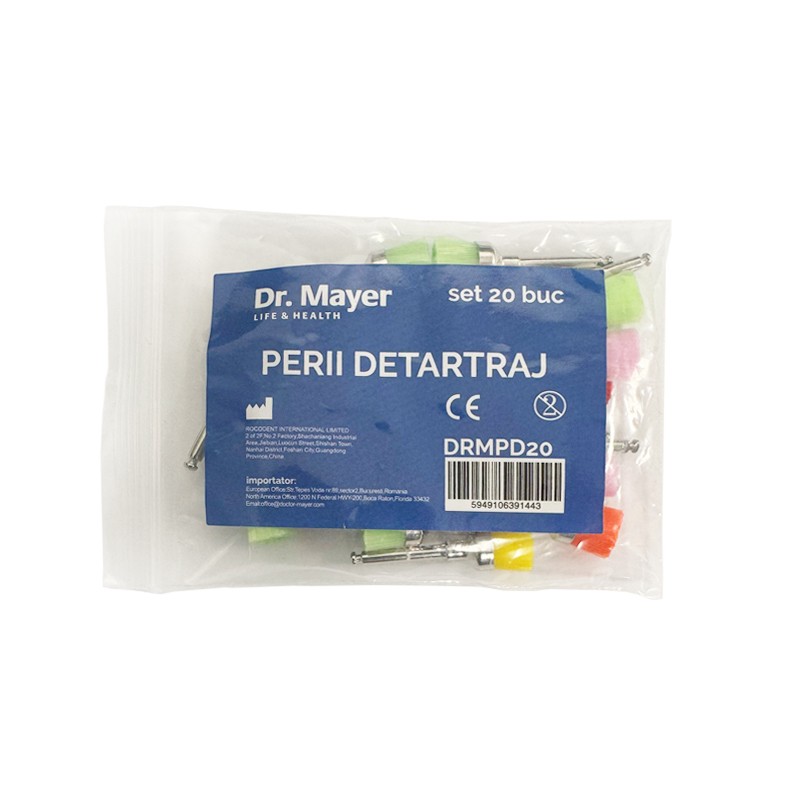 Perii Detartraj Nylon Colorate Set 20bucati Dr. Mayer