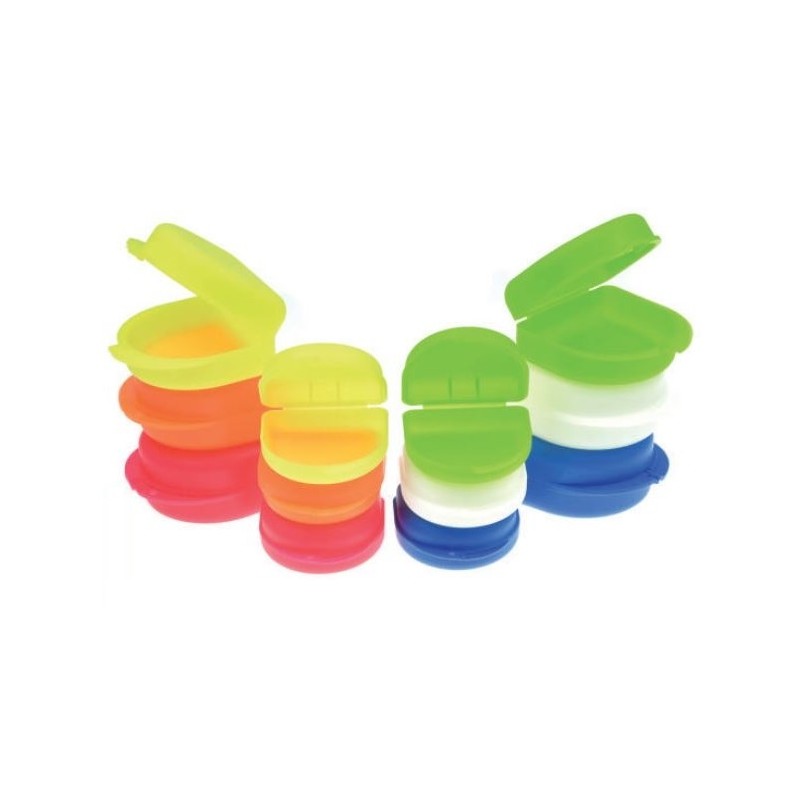 Cutie mica plastic pentru aparate ortodontice Leone Varianta Orange