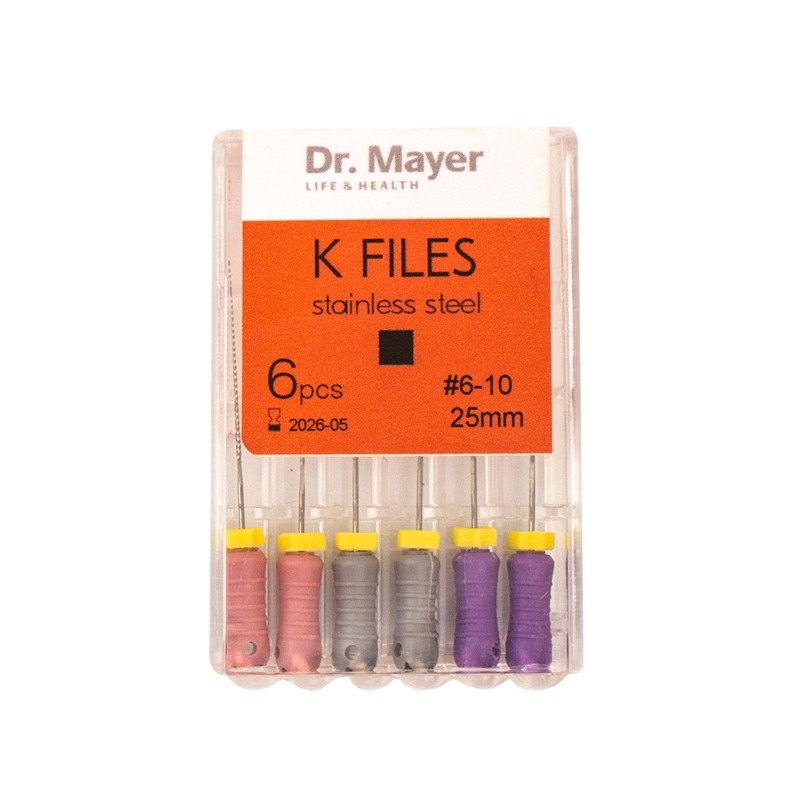 Ace K-Files L 25mm Dr.Mayer Varianta 015-040 (ALB - NEGRU)