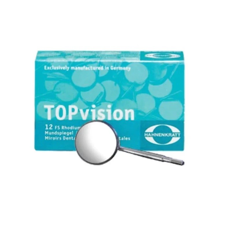 Oglinda dentara plana Nr.5 TOPvision FS Rhodium 1 bucata Hahnenkratt
