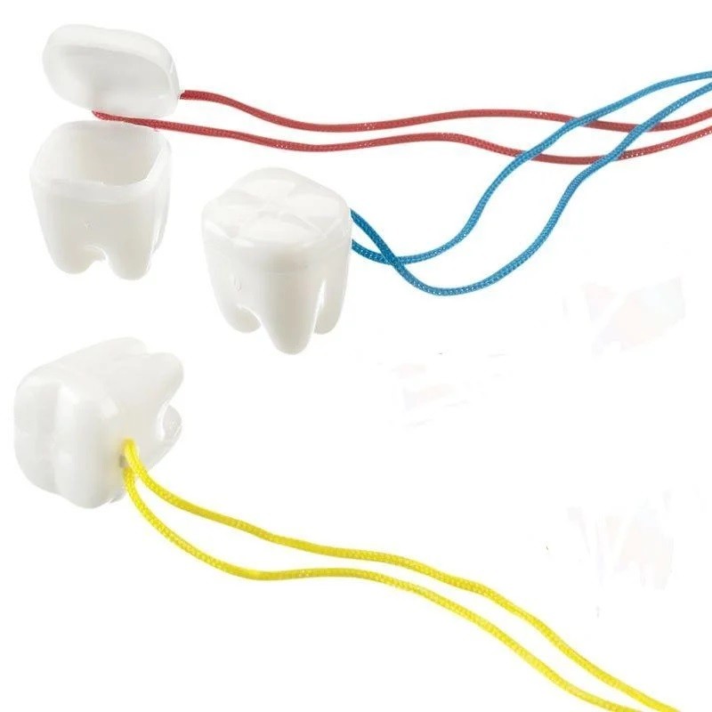 Cutie dintisor cu snur colorat Tribest Varianta Albastru