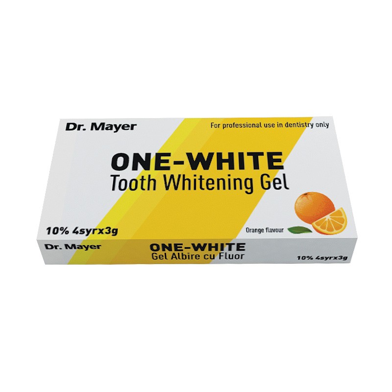 Gel albire cu fluor 10% One-White Orange 4 x 3g Dr.Mayer