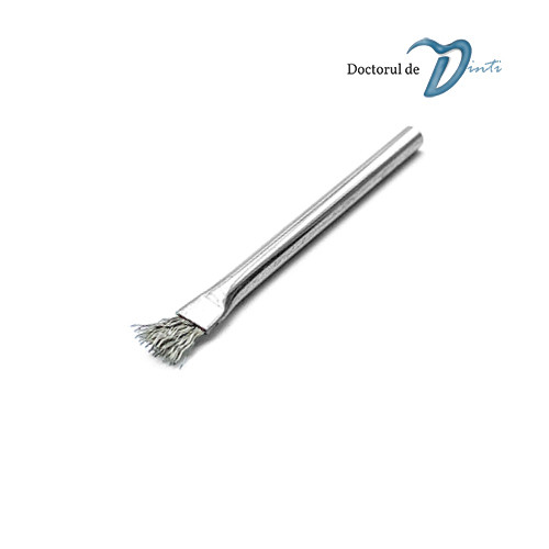 Periuta fina din metal actionata manual