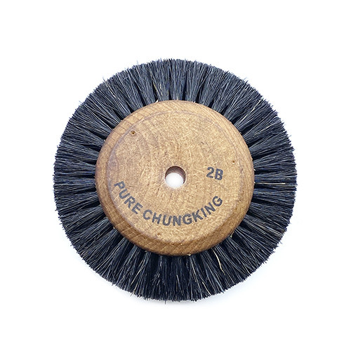 Perie 2 randuri peri medii corp lemn 70mm