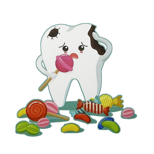 Sticker bomboanele strica dinti