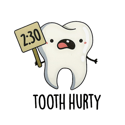 Sticker tooth hurty