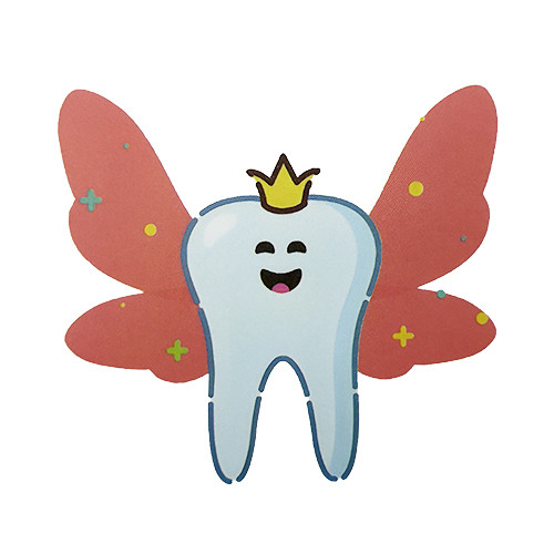 Sticker zana maseluta cu aripi rosii