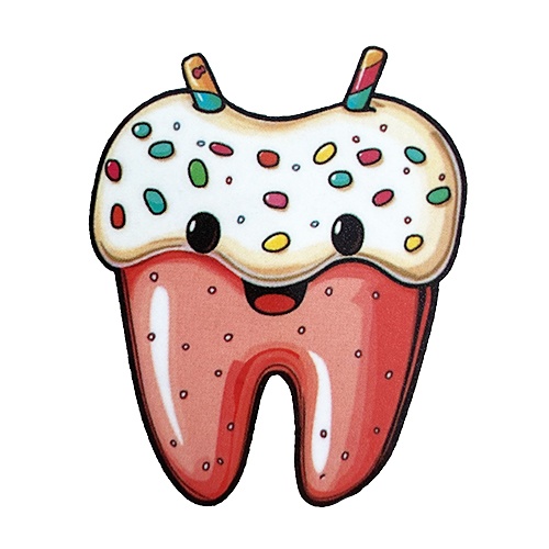 Sticker Dinte Glazurat