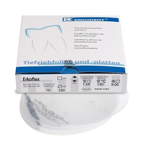 Folii gutiera Erkoflex diam 120 mm rotunde, transparente, Erkodent - DoriotDent