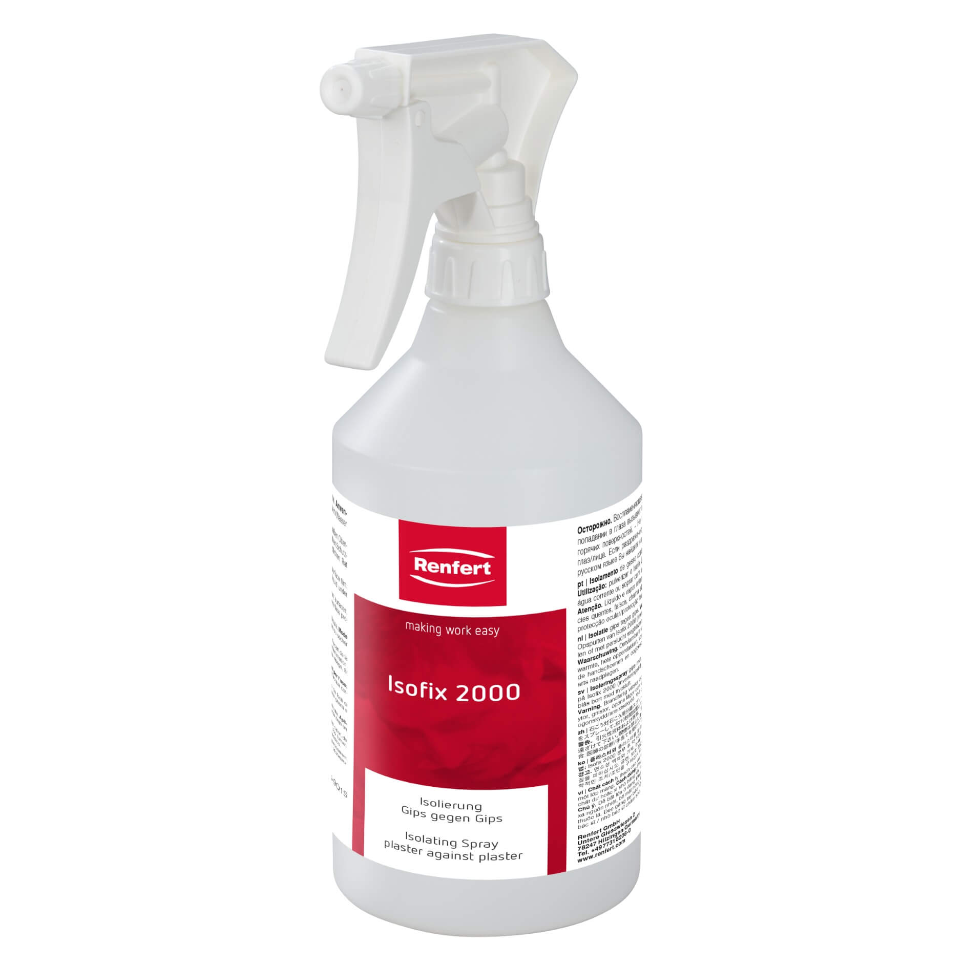 Sticla cu pulverizator pentru solutie izolant pentru gips Isofix 2000 Renfert - Alege din oferta DoriotDent