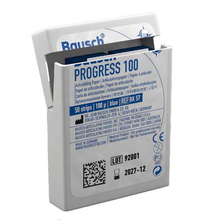Hartie de articulatie BK57 100 µm, culoare albastra, Bausch - DoriotDent