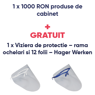 Pachet promo 1000 RON produse de cabinet + set viziere CADOU - DoriotDent