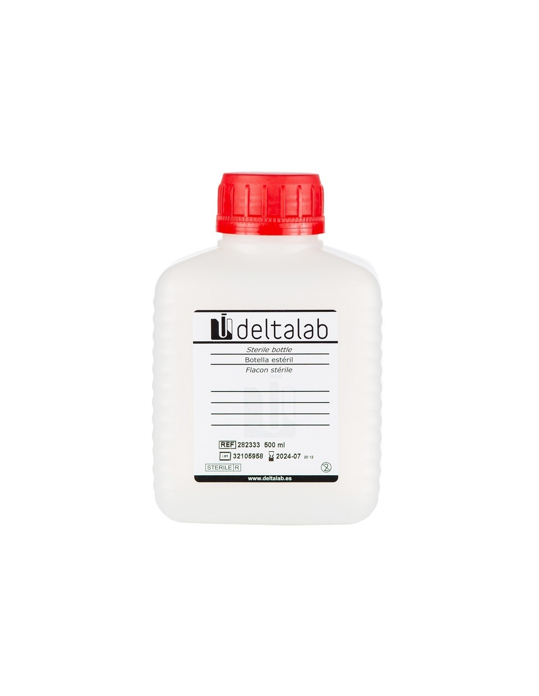Flacoane sterile pentru testarea apei 500 ML CU THIOSULFATE