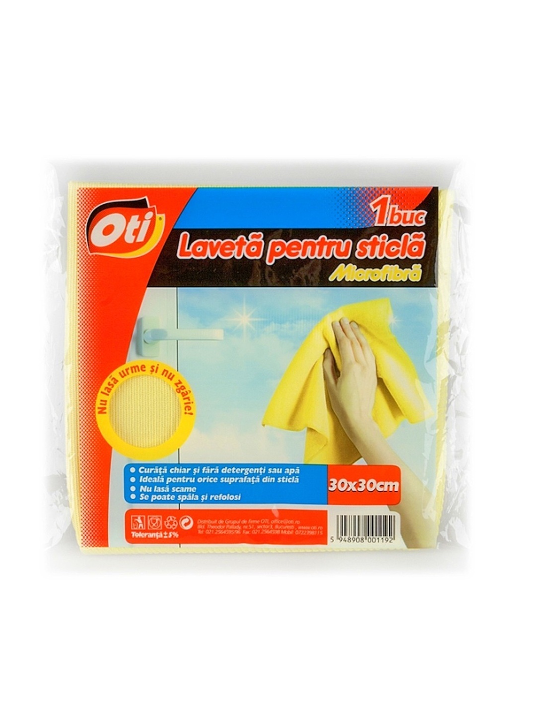 Laveta microfibra sticla 30 x 30 cm