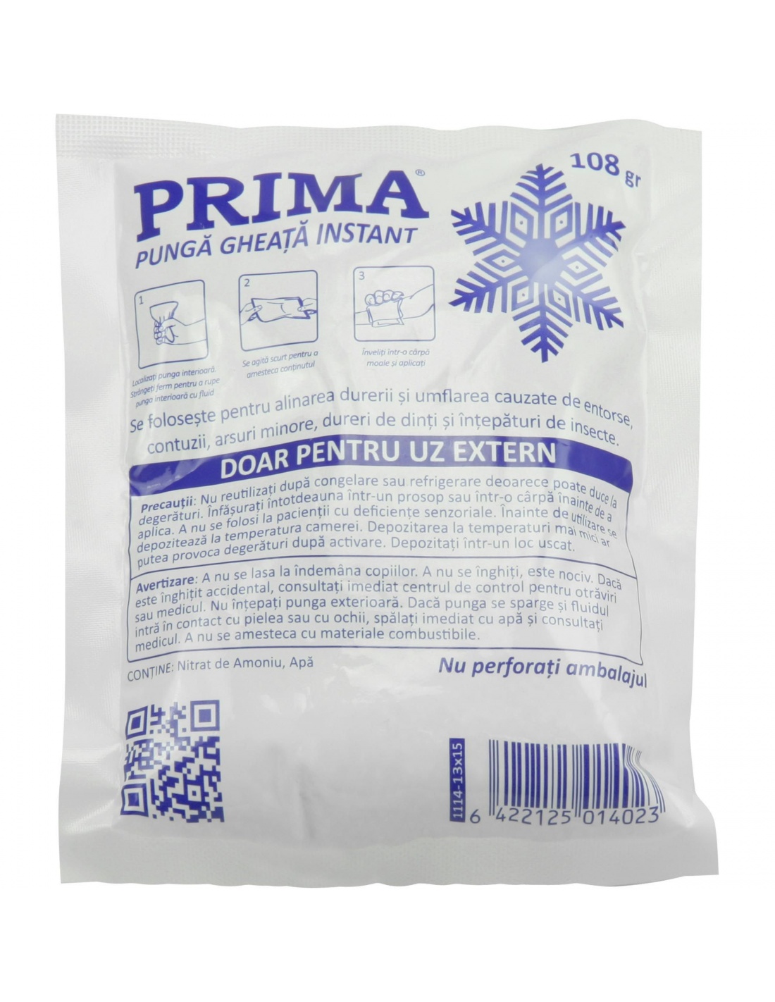 Punga de gheata instant 13 x 15 cm - 108 grame | medAZ.ro | Livrare Rapida!