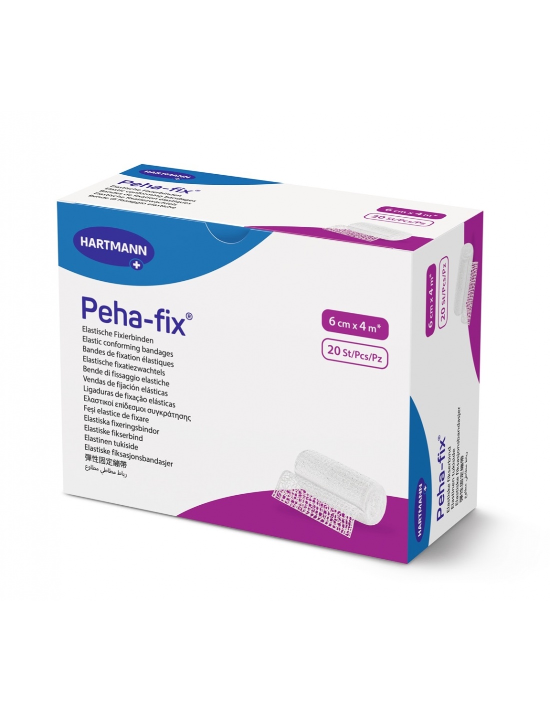 Peha-Fix Hartmann fasa elastica de fixare - 6 cm x 4 m