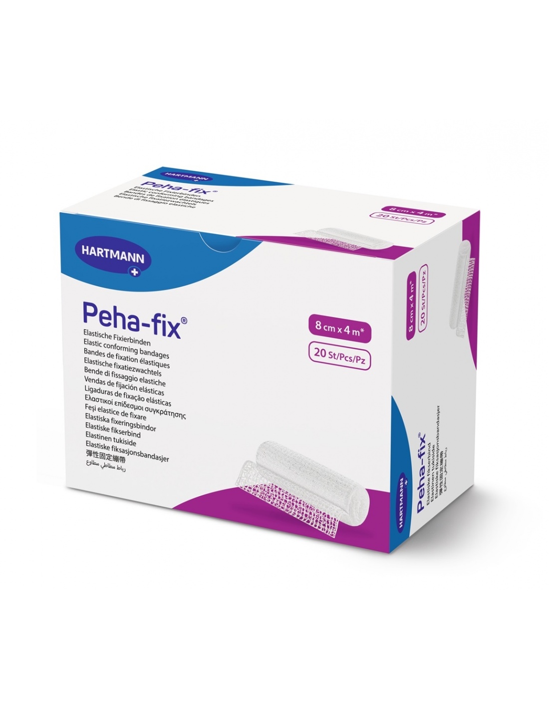 Peha-Fix Hartmann fasa elastica de fixare - 8 cm x 4 m