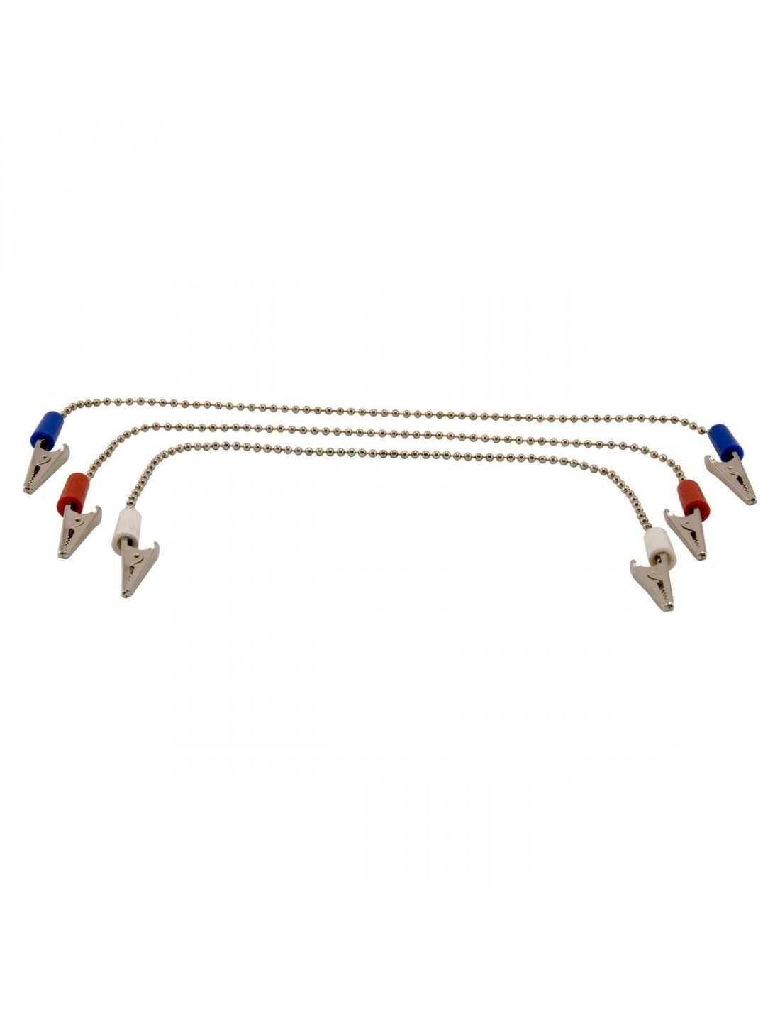 Lant metalic cu 2 clesti pentru bavete stomatologice - 42 cm
