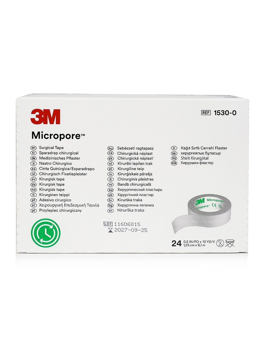 Micropore 3M - Leucoplast hartie - 1.25 cm x 9.1 m