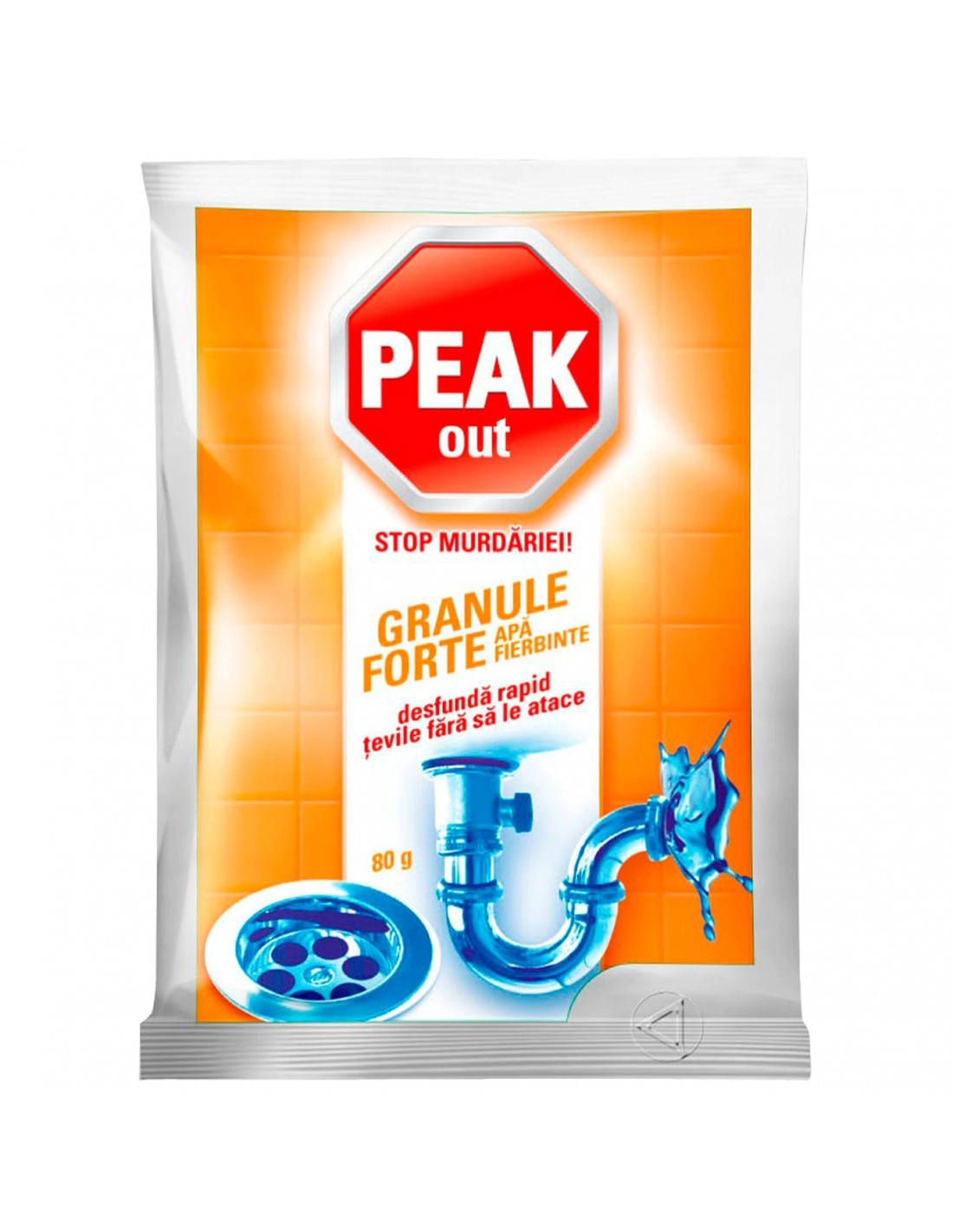 Peak Out - Granule Forte desfundat tevi cu apa firebinte - 80 gr