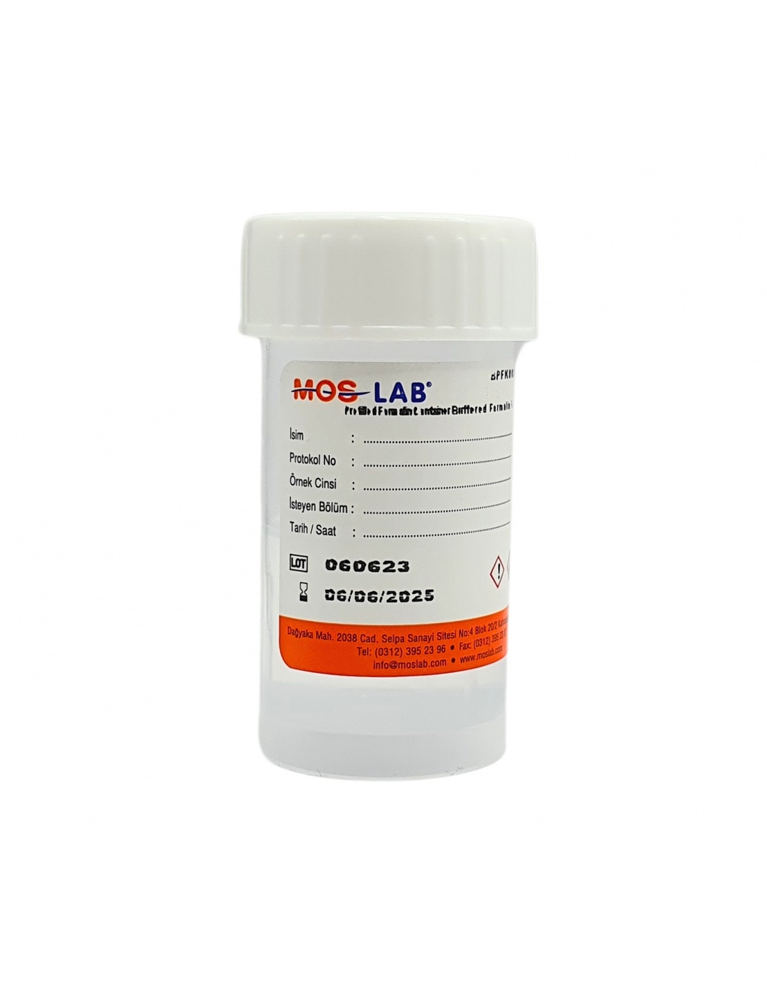 Recipient cu Formol pentru probe patologice - 25 - 30 ml