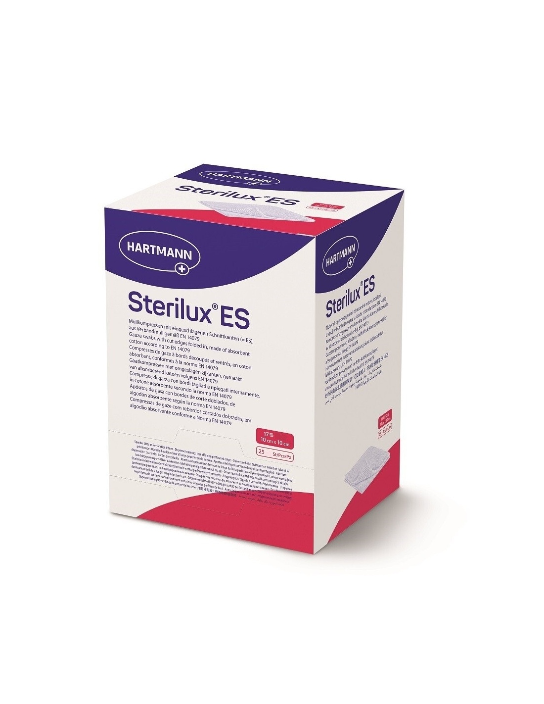 Sterilux ES - Comprese tifon sterile - 10 x 10 /8 straturi