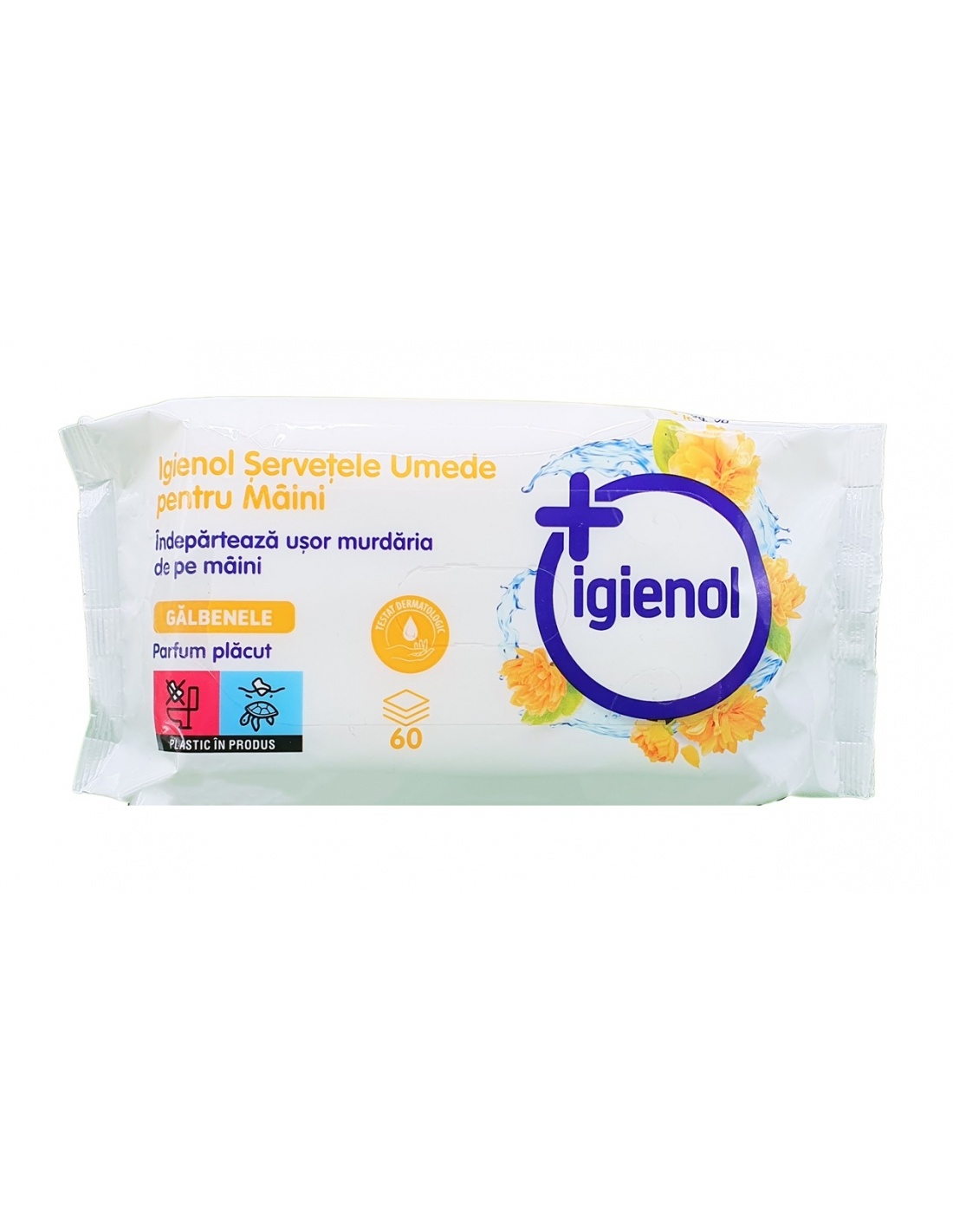 Igienol - Servetele Umede pentru maini - Galbenele - 60 buc