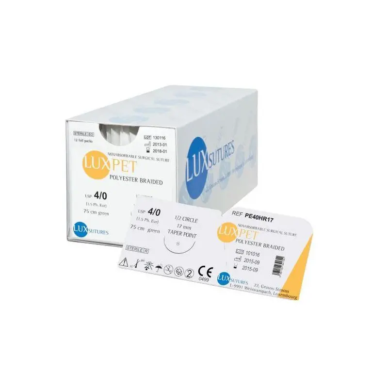 LUXPET Needle suture Width 3/0 Needle length 19 mm 3/8 Needle section  triangle