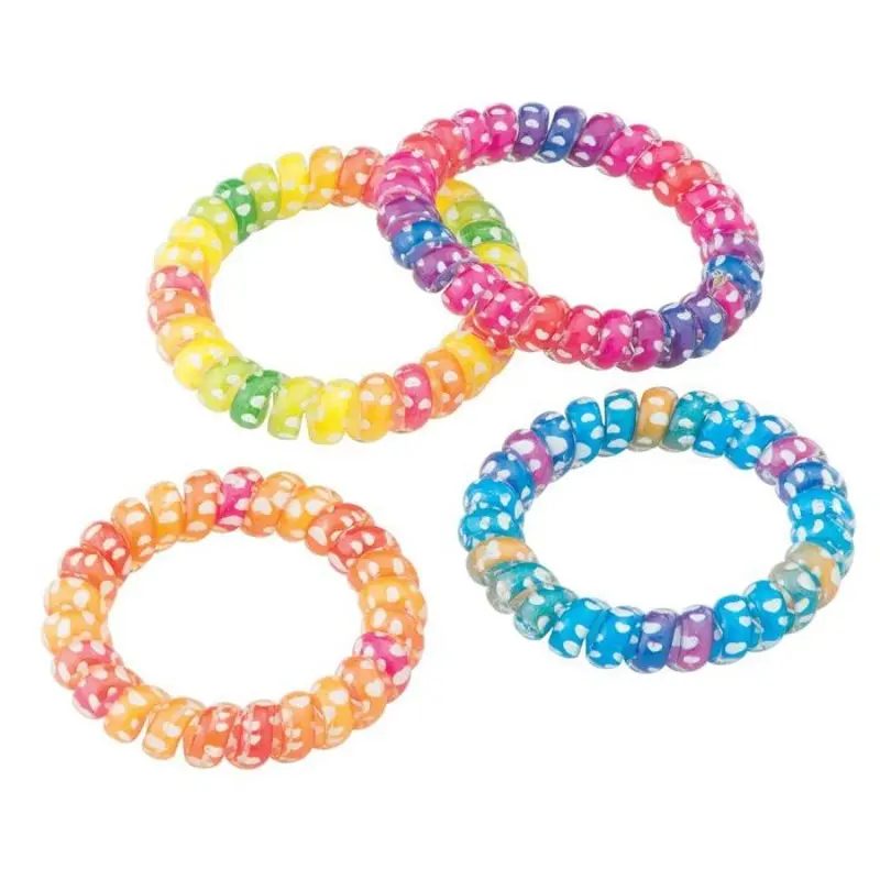 Colorful spiral bracelet