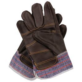 Manusi unidextre de protectie din piele de bovina cu manseta textila