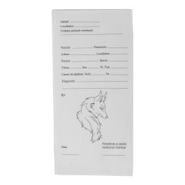 Retetar medical veterinar, PRIMA, A6, 100 file