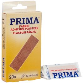 Plasturi medicali PRIMA, panza elastica, 20x60mm, 20 bucati