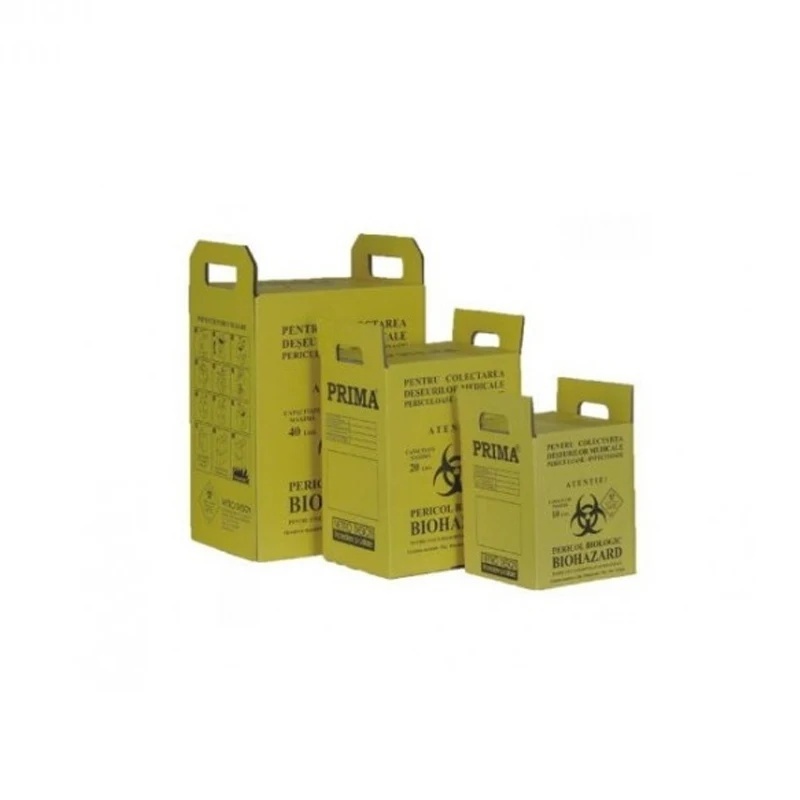 Cutie carton pentru deseuri infectioase 7,5L