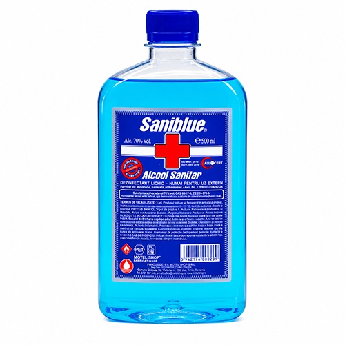Alcool Sanitar 70% Saniblue 500ml